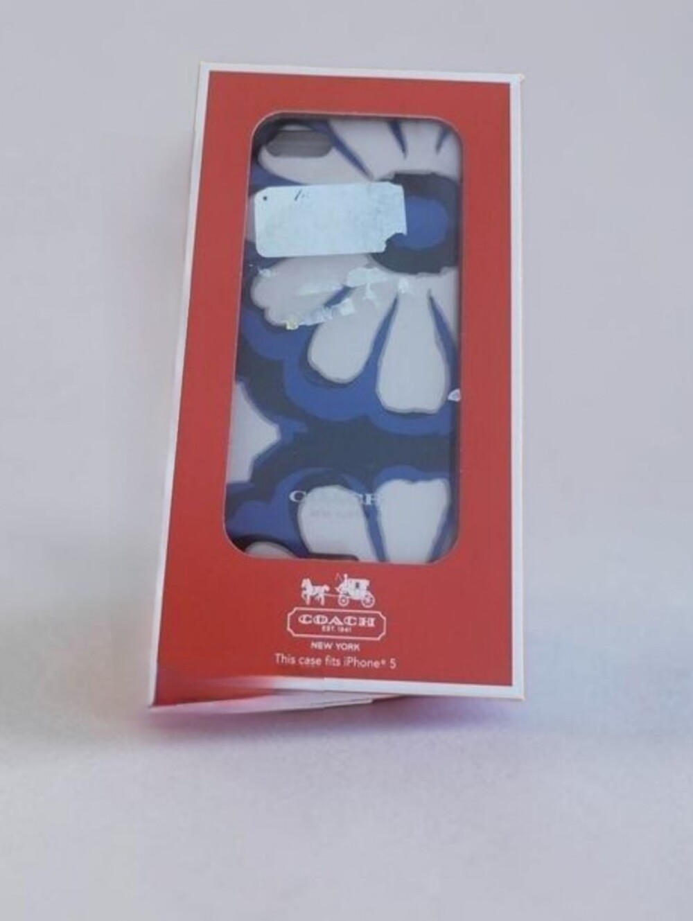 Coach New York Poppy Floral Print Case designed for the Apple iPhone 5